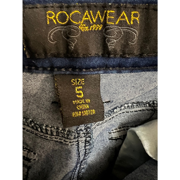 Women's Y2K Rocawear Blue Jeans Size 5 EUC Preowned - Picture 9 of 11